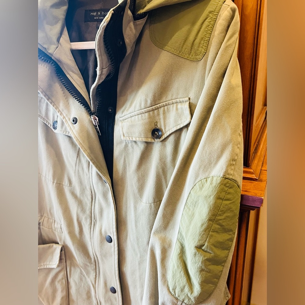 Rag & Bone Khaki Green Women’s Utility Jacket Medium - Picture 6 of 10